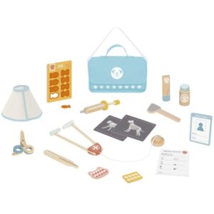 Игрален комплект Tooky Toy - Ветеринарен сет, 16 части